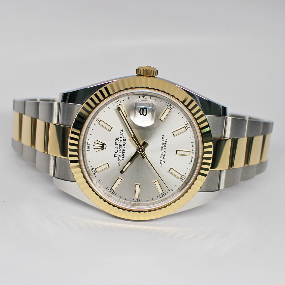 ロレックス デイトジャスト 41 126333 ランダム シルバー SS YG 保証書付き 2022年