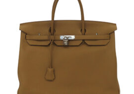 エルメス バーキン40 トゴ ブロンズドレ シルバー金具 ハンドバッグ Y刻印