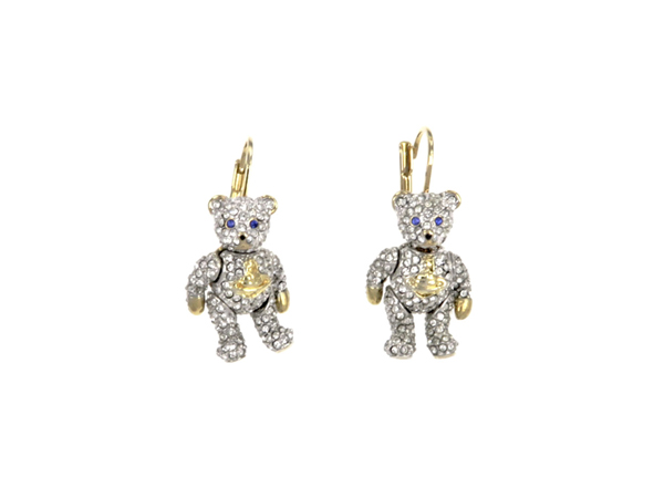 ヴィヴィアンウエストウッド テディベア ピアス ゴールド