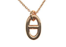 エルメス ネックレス シェーヌダンクル ファランドールPM K18PG