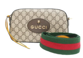 グッチ GGスプリーム ショルダーバッグ ネオヴィンテージ レザー 476466