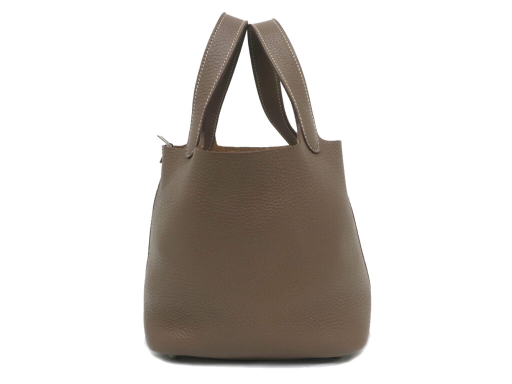 エルメス ピコタンロックPM 18 エトゥープ シルバー金具 トリヨンクレマンス □Q刻印