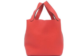 エルメス ピコタンロックPM 18 ローズジャイプール シルバー金具 トリヨンクレマンス □R刻印