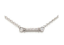 ティファニー TIFFANY Pt950 フルールド リス キー バー ペンダント