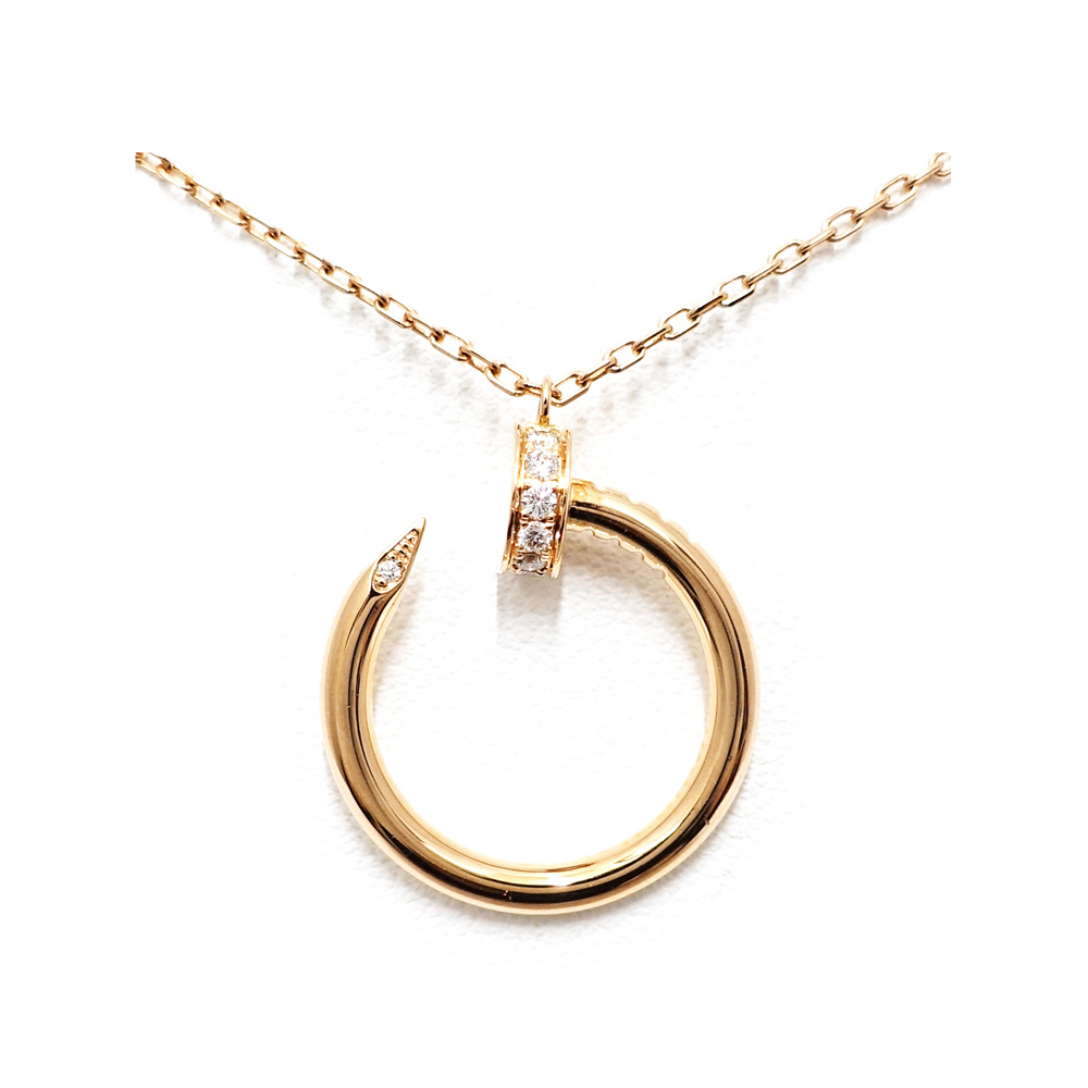 カルティエ CARTIER ジュストアンクル ダイヤモンド ネックレス 750PG B7224513