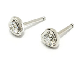 カルティエ CARTIER ディアマンレジェ ドゥ ハート ダイヤモンド ピアス 750WG