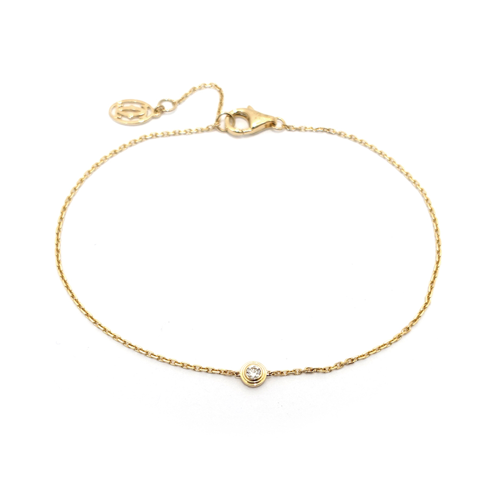カルティエ CARTIER ダムールXS ダイヤモンド ブレスレット 750YG
