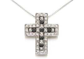 ダミアーニ DAMIANI ベルエポック ダイヤモンド クロスネックレス 750WG Sサイズ