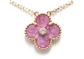 ヴァンクリーフ&アーペル VAN CLEEF&ARPELS ヴィンテージ アルハンブラ ネックレス 750PG ロードナイト