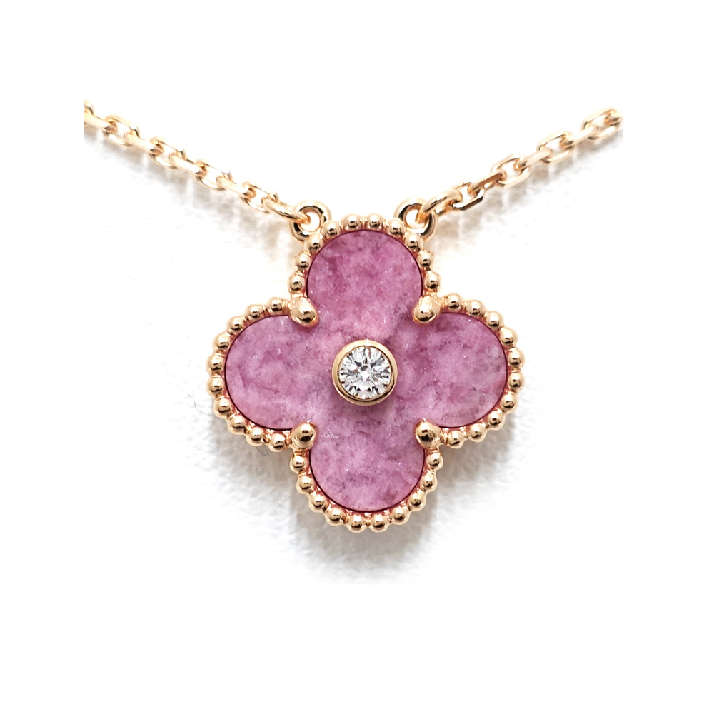 ヴァンクリーフ&アーペル VAN CLEEF&ARPELS ヴィンテージ アルハンブラ ネックレス 750PG ロードナイト