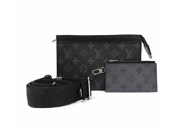 ルイヴィトン LOUIS VUITTON ガストン ウェアラブル ウォレット モノグラム エクリプス M81124