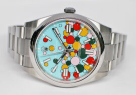 ロレックス オイスターパーペチュアル 41 124300 ランダム ターコイズブルー セレブレーション SS メンズ 保証書付き 2024年 新品