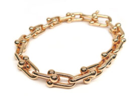 ティファニー ハードウェア ミディアム リンク ブレスレット エクストララージサイズ 750RG