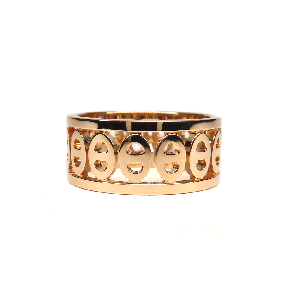 エルメス リング 指輪 シェーヌダンクル ディヴィーヌ PM 51 K18PG ローズゴールド 2022年製造