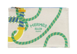 HERMES エルメス ヨッティングGM フラットポーチ  ビタミン カノエH