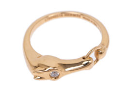 HERMES エルメス ギャロップリング 750PG ダイヤ