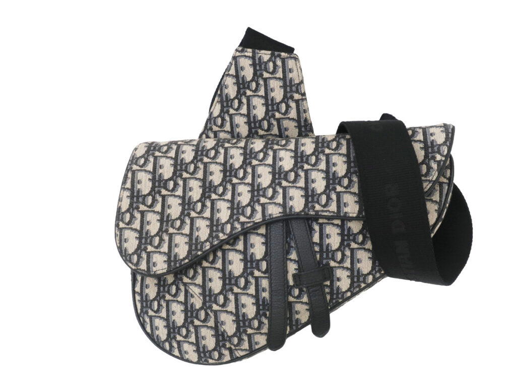 ディオール サドルクロスボディバッグ ショルダーバッグ バムバッグ オブリーク ブラック