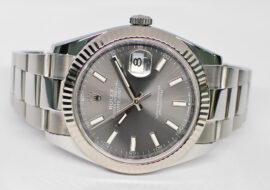 ロレックス デイトジャスト 41 126334 ランダム スレート SS WG オイスター 保証書付き 2017年