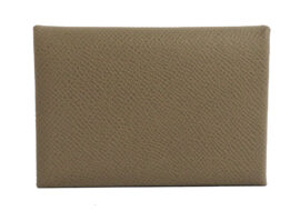 エルメス カルヴィデュオ エトゥープ シルバー金具 エプソン レザー W刻印 新品