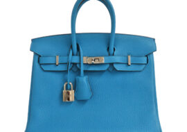 エルメス バーキン25 ブルーザンジバル シルバー金具 トゴ A刻印 2017年