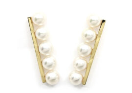 タサキ TASAKI バランスプラス ピアス パール 5P 750YG