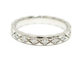 シャネル CHANEL ココクラッシュ ミニモデル ダイヤモンド リング フルエタニティ J1187