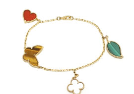 ヴァンクリーフ&アーペル VAN CLEEF&ARPELS ラッキーアルハンブラ ブレスレット 4モチーフ 750YG VCARD79600