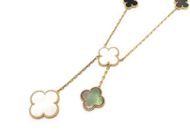 ヴァンクリーフ&アルハンブラ VAN CLEEF&ARPELS マジック アルハンブラ ネックレス6モチーフ 750YG VCARD79200