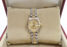 ロレックス デイトジャスト 69173 シャンパンゴールド文字盤 SS YG