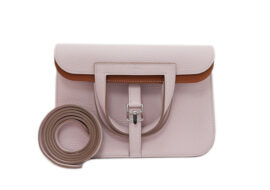 エルメス アルザン25 ヴェルソ モーヴペール/ゴールド シルバー金具 トリヨンクレマンス B刻印