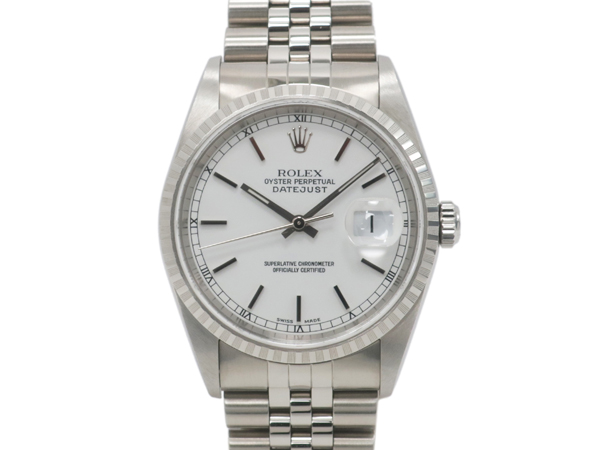 ロレックス デイトジャスト 16220 P番 白文字盤 ジュビリーブレス