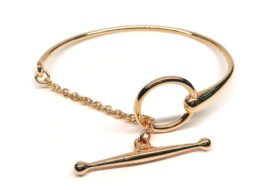 エルメス ブレスレット フィレドール SHサイズ 750PG K18 RG