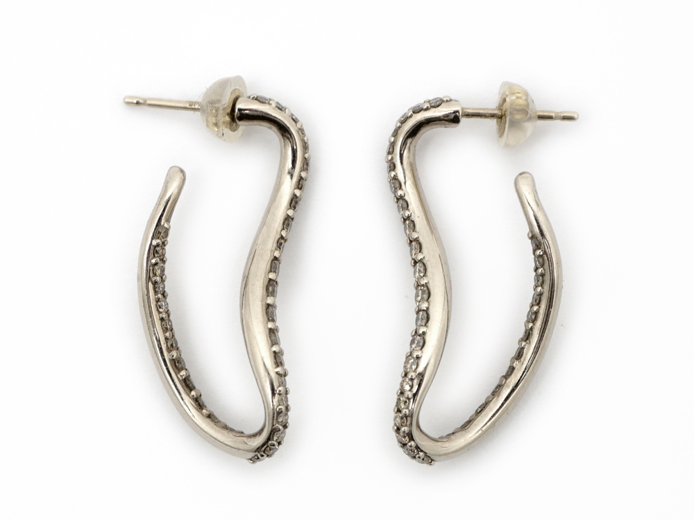 KASHIKEY カシケイ マーシネス ピアス K18WG ダイヤ