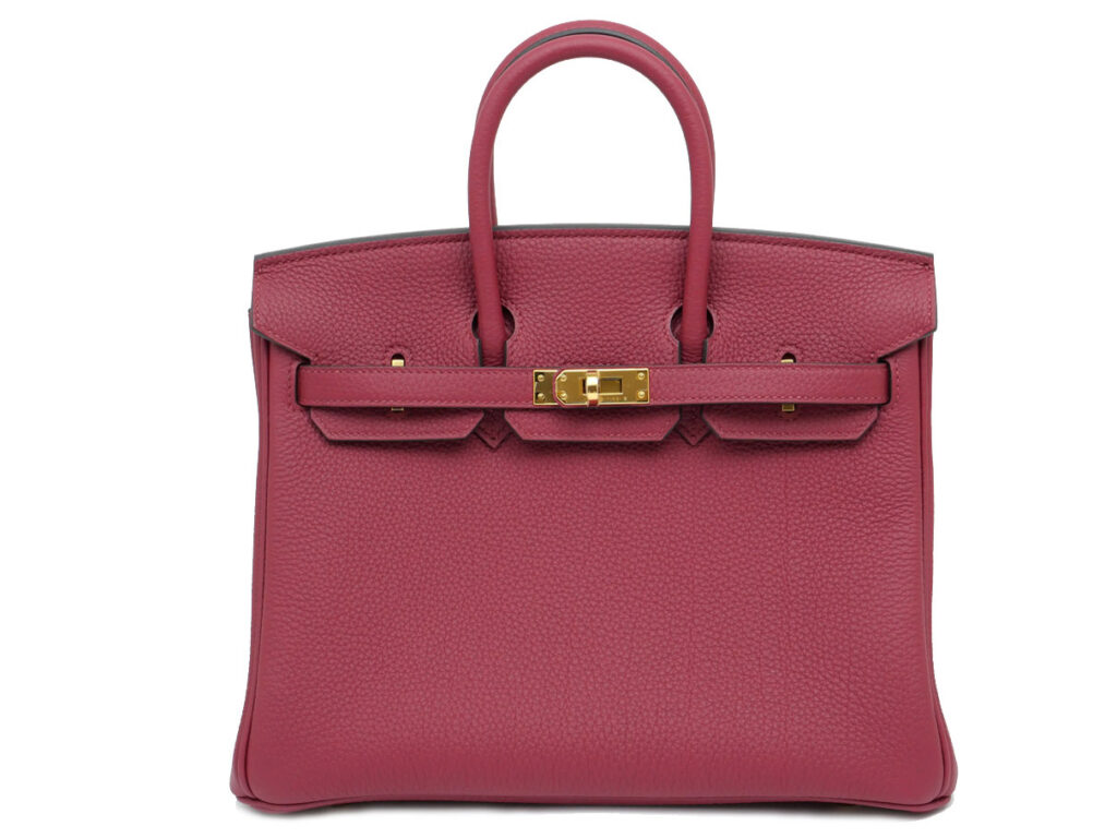 エルメス バーキン25 トゴ ルージュグレナ ゴールド金具 D刻印