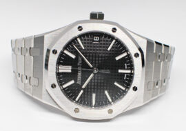 オーデマピゲ ロイヤルオーク 15510ST.OO.1320ST.07 ブラック SS 自動巻き メンズ 保証書付き