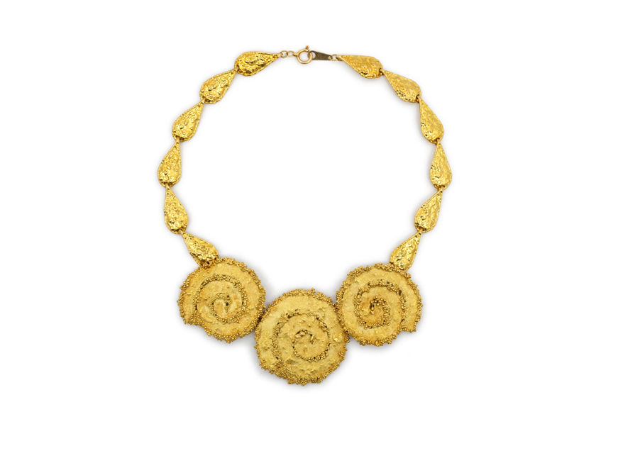 ジュエリー K18 デザインネックレス チョーカー 47.7g