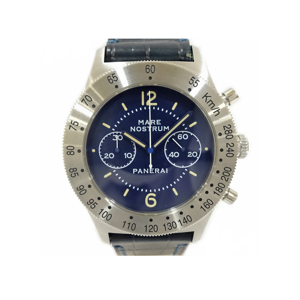 パネライ PANERAI メーレ ノストゥルム アッチャイオ クロノグラフ PAM00716 1000本限定 SS レザー 手巻き
