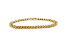 ブレスレット K18 喜平 2面シングル