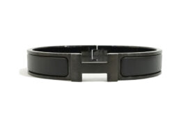 エルメス HERMES クリッククラックPM バングル ソーブラック