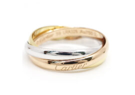カルティエ CARTIER トリニティ リング 750YG 750WG 750PG ３カラー
