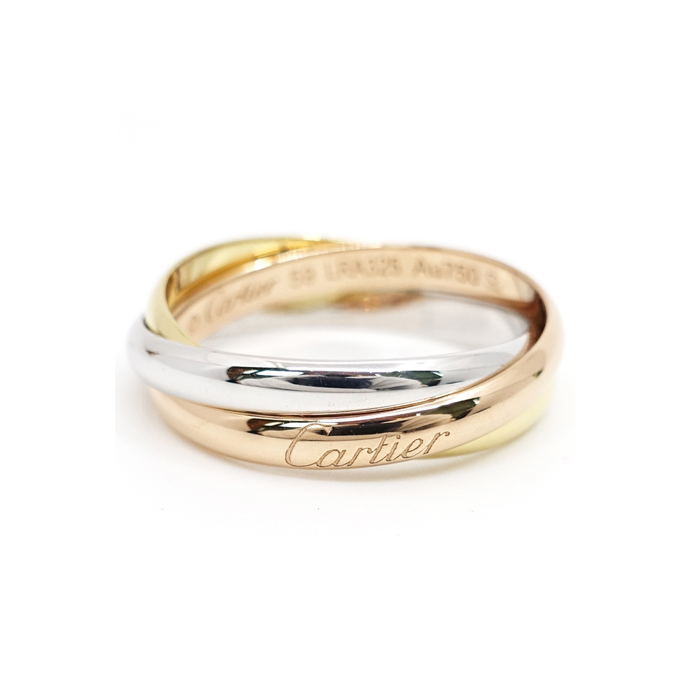 カルティエ CARTIER トリニティ リング 750YG 750WG 750PG ３カラー