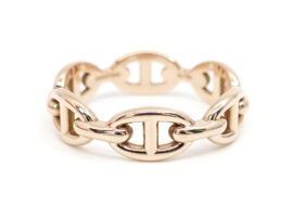 エルメス HERMES シェーヌダンクル アンシェネ PM リング 750PG