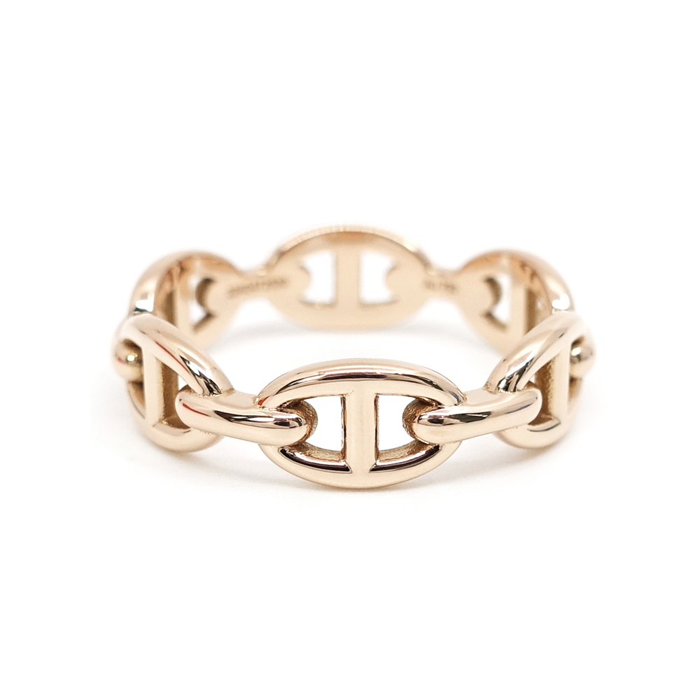 エルメス HERMES シェーヌダンクル アンシェネ PM リング 750PG