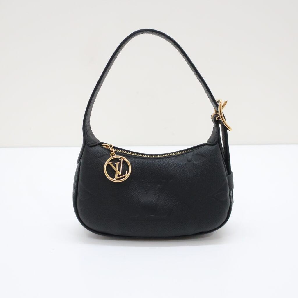 ルイヴィトン ミニムーン モノグラムアンプラント ブラック M82391 ゴールド金具