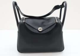 エルメス リンディ30 ブラック シルバー金具 トリヨン