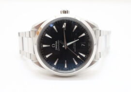 オメガ シーマスターアクアテラ 150mコーアクシャル マスタークロノメーター 220.10.41.21.01.001 41mm SS ブラック文字盤