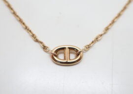 エルメス シェーヌダンクル ニューファランドール ネックレス 750