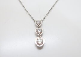 カルティエ ディアマンレジェ ハート3連 K18WG ホワイトゴールド