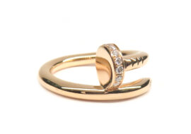 カルティエ ジュスト アン クル リング 指輪 K18PG 750 ピンクゴールド ダイヤモンド B4094800