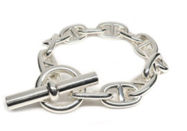 エルメス ブレスレット シェーヌダンクルTGM 13コマ 13リンク Ag925 シルバー SV チェーン 2022年製造